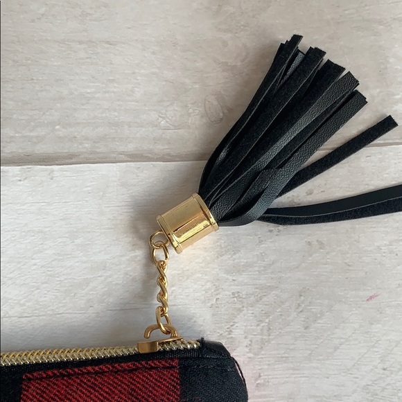 Buffalo check custom bag w/zipper tassels - Picture 7 of 10